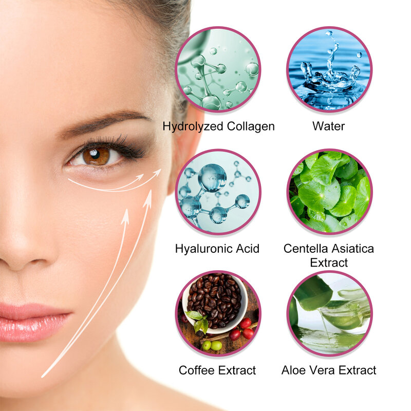 Crema reafirmante antiarrugas para el cuidado de los ojos, elimina las bolsas de los ojos, las líneas finas, las ojeras, hidrata