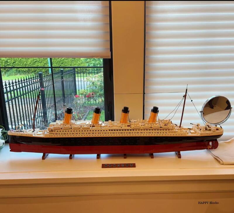 Nuovo 9090pcs Titanic Large Cruise Boat Ship Steamship compatibile 10294 mattoni Building Blocks giocattoli per bambini regali di natale in magazzino