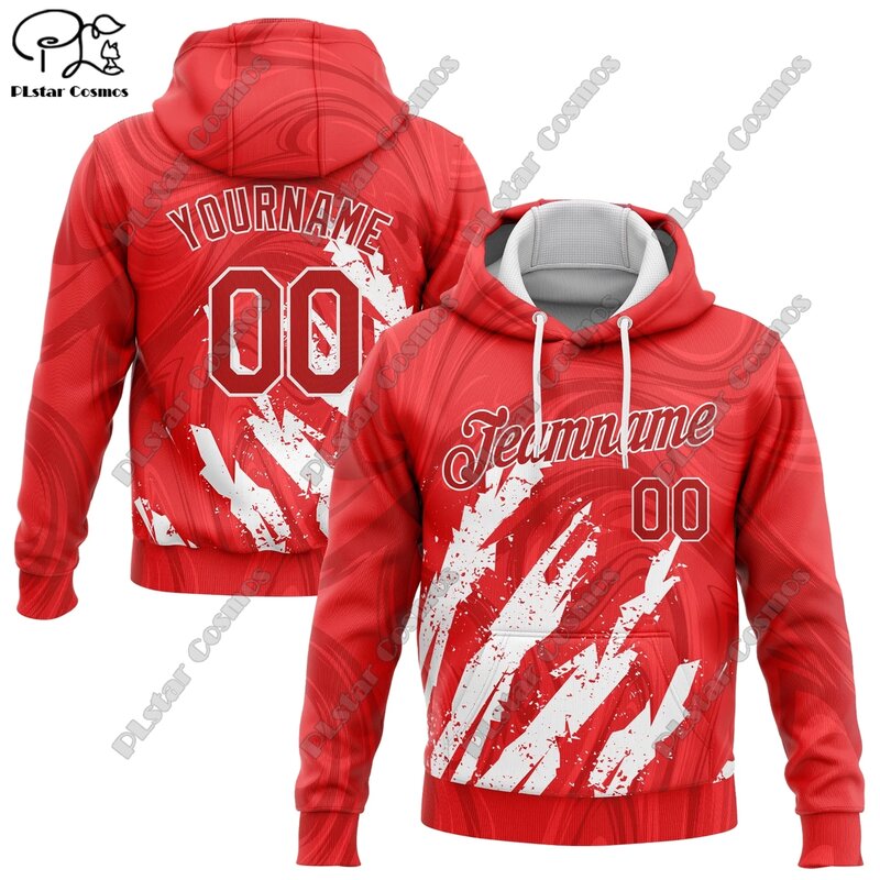 New Custom Collection 3D Printed Camouflage Stripe Contrast Hoodie Women Men Casual Team Gifts