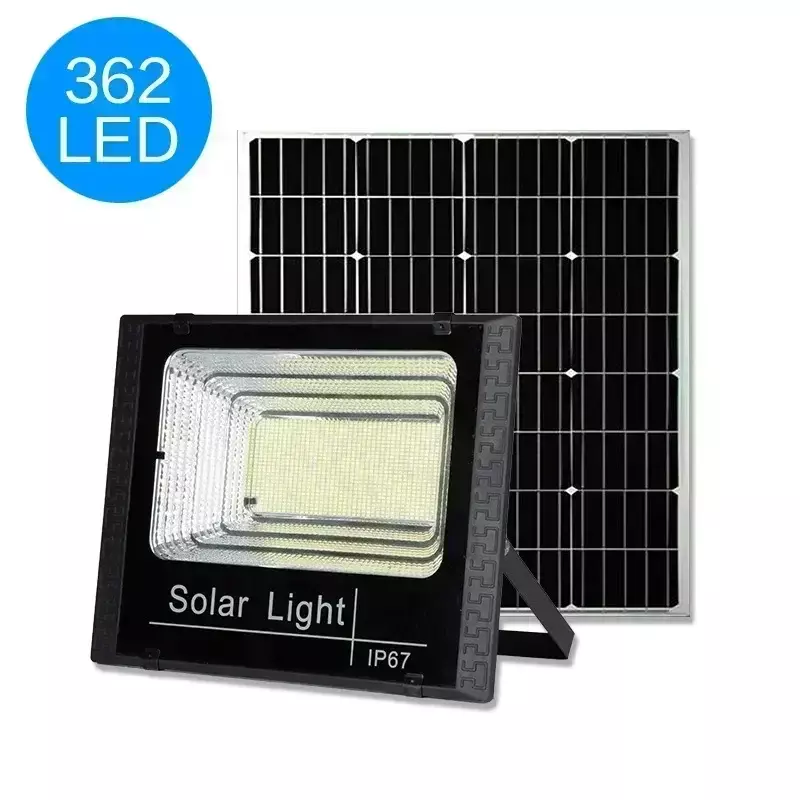 Lampu Sorot tenaga surya LED, lampu sorot tenaga surya 50w 100w 200w 300w 500w luar ruangan tahan air reflektor tenaga surya dengan Remote Control
