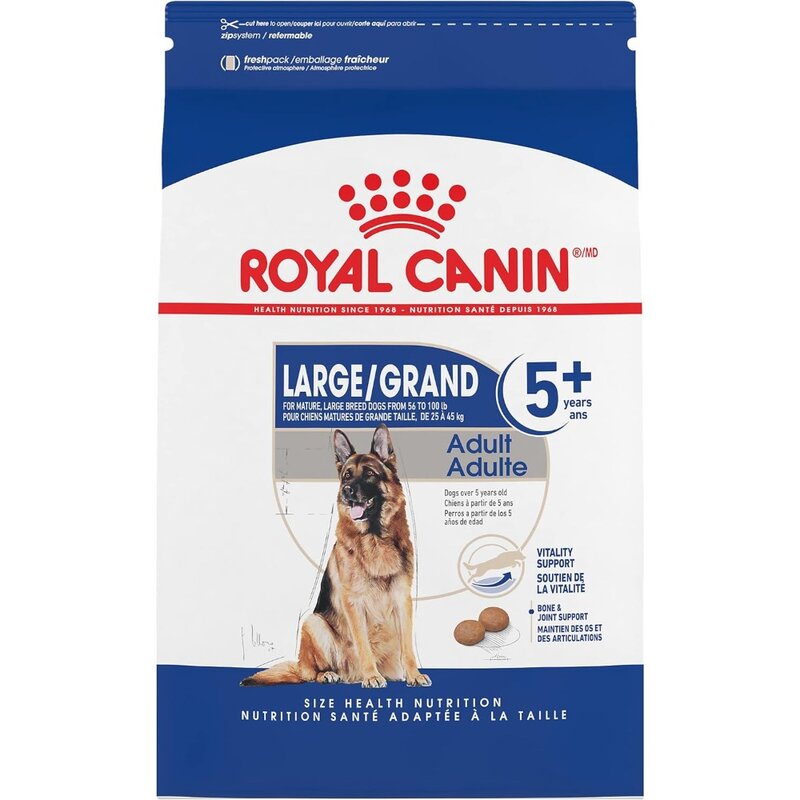 Large Adult 5+ Dry Dog Food for Older Dogs, 30 lb bag