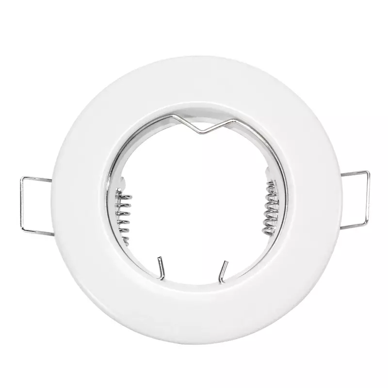 GU10 Bulb Fixture Changeable 55mm/2.17inch Cut Hole Recessed Spot LED Downlight Fitting Ceiling Lamp Adjustable Frame