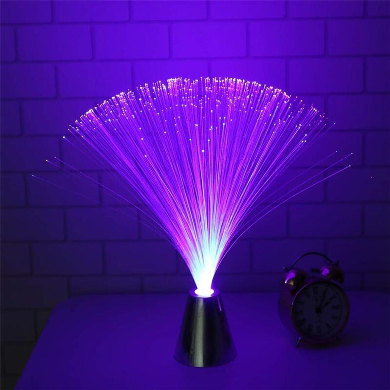 Lámpara LED de fibra óptica para decoración de interiores, luz nocturna Multicolor, cielo estrellado, vacaciones, boda, muebles