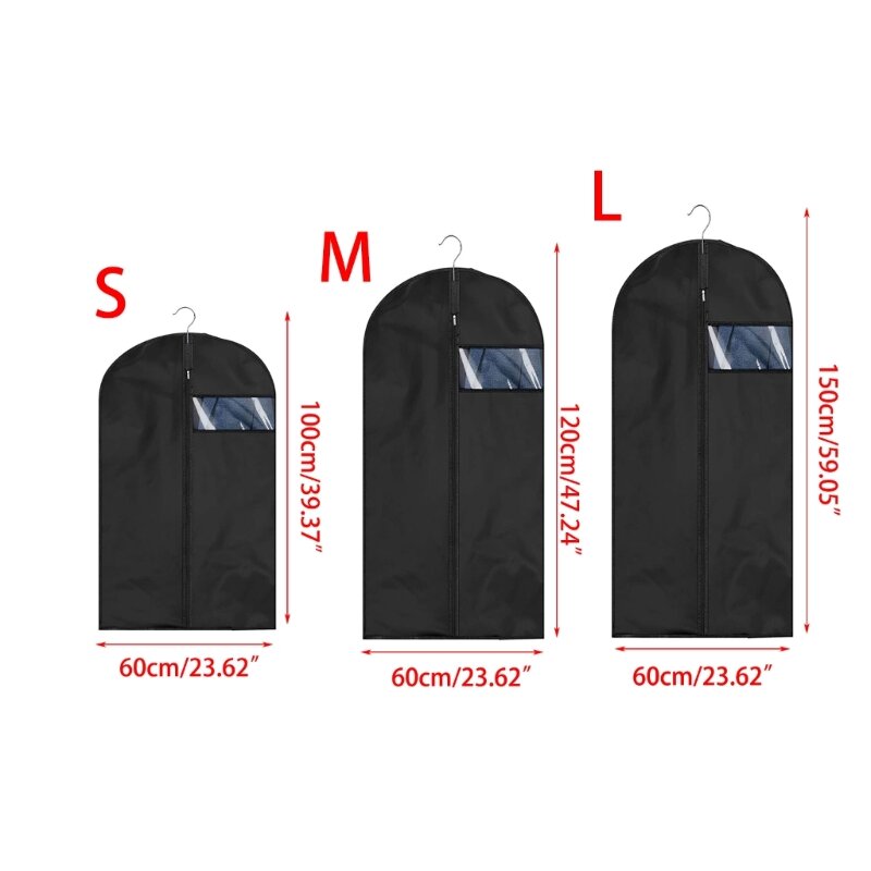 보관 용 의류 가방 여행용 방수 의류 티셔츠 자켓 용 방진 먼지 커버 정장 코트 옷장 주최자