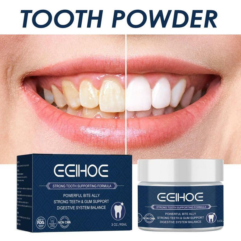 Zahn pulver Zahnpasta 90ml Zahnpasta Pulver Zahn farbe Korrektor Zähne Aufhellung Booster effektiv schmutzigen Mund