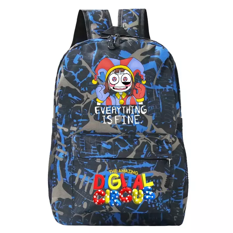 Mochilas de circo Digital Jax Pomni, mochilas escolares de Anime para niños y niñas, bolsa diaria para estudiantes, mochila para volver a la escuela