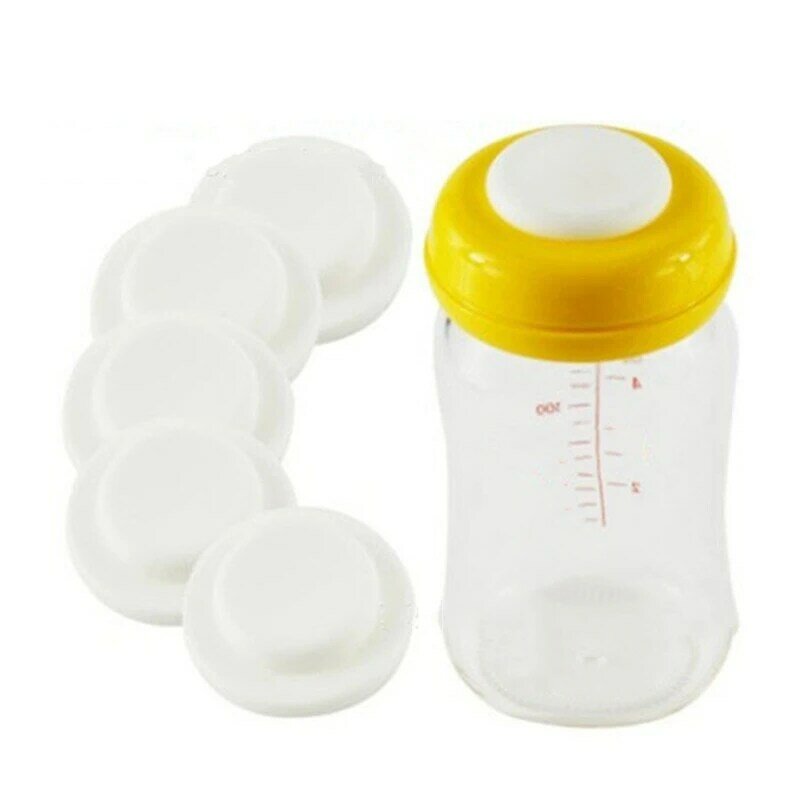 Baby Feeding Bottle Breast Milk Freshing Sealing Disc Lid Wide Milk Bottle Storage Silicone Sealing Disk Bottle Parts