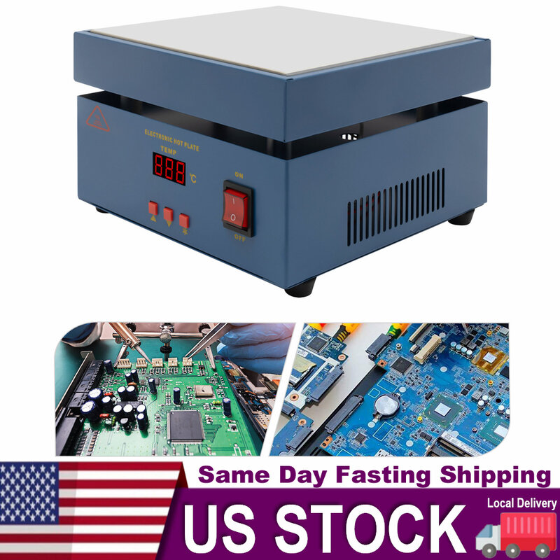800W Electronic Hot Plate Preheat Soldering Preheating Station Equipment Tools for Reflow Soldering and Preheating