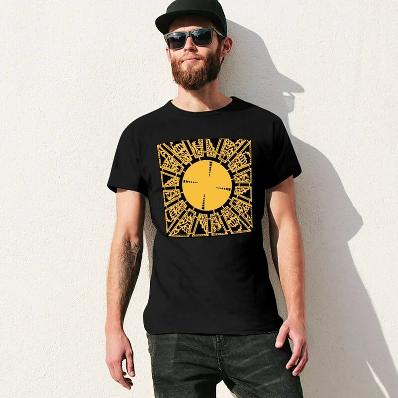 Puzzel Box-Side A T-Shirt Zwarts Sneldrogende T-Shirt Voor Mannen