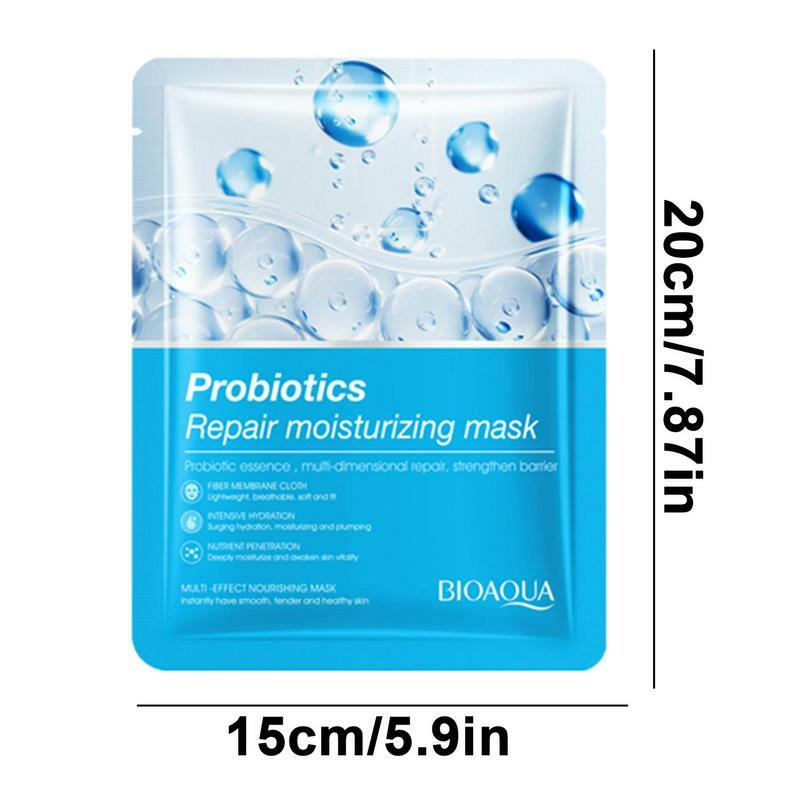 1 szt. Probiotyczny probiotyczny arkusz maska na twarz nawilżający Anti-Aging ujędrnia delikatną skórę twarzy produkty do pielęgnacji do przywracania skóry