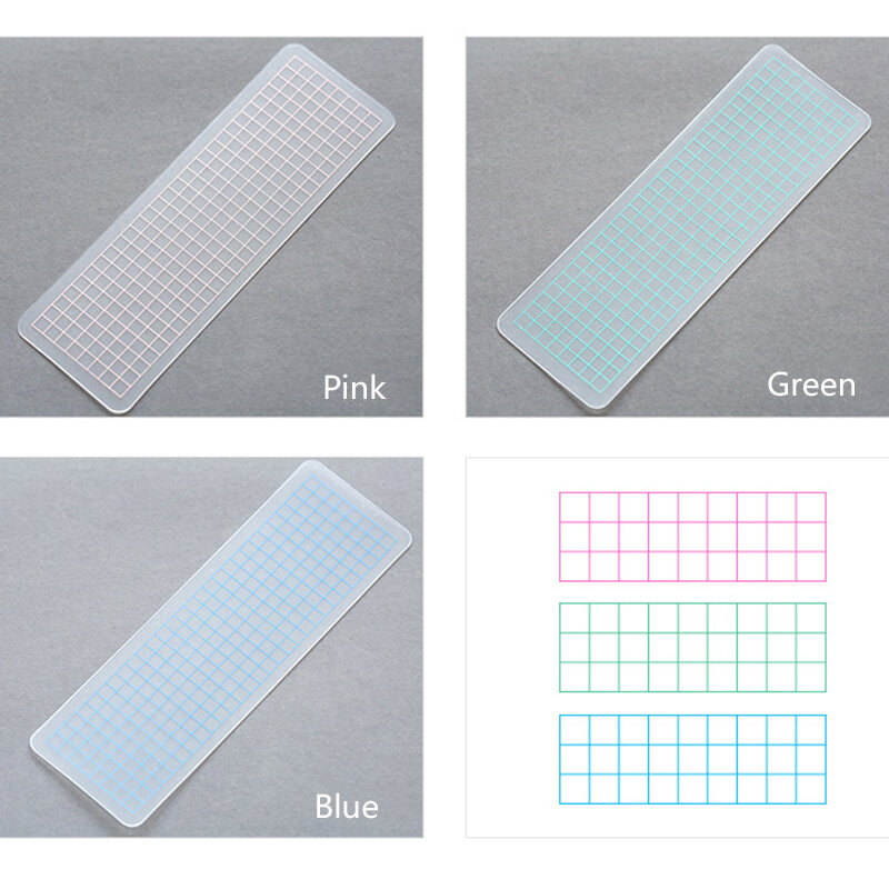 10pcs Portable 5x15cm Tape Board PVC Card Store Bookmark Tape for Magazine DIY Crafts Scrapbook Alone