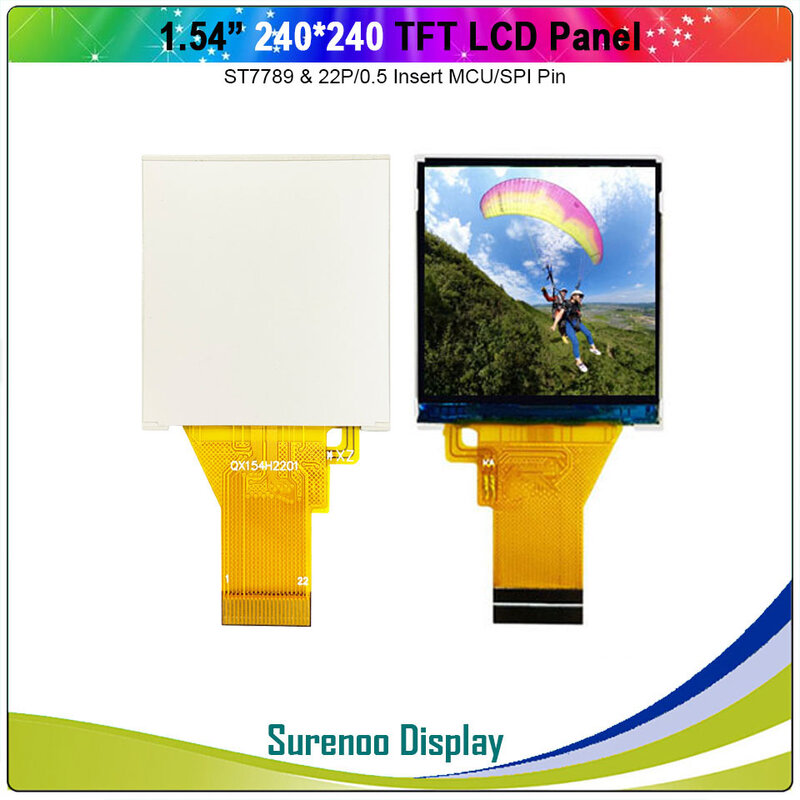 1.54" inch 240*240 Serial SPI / 8_Bit MCU TFT LCD Module Display Screen Panel LCM Build-in ST7789 Driver