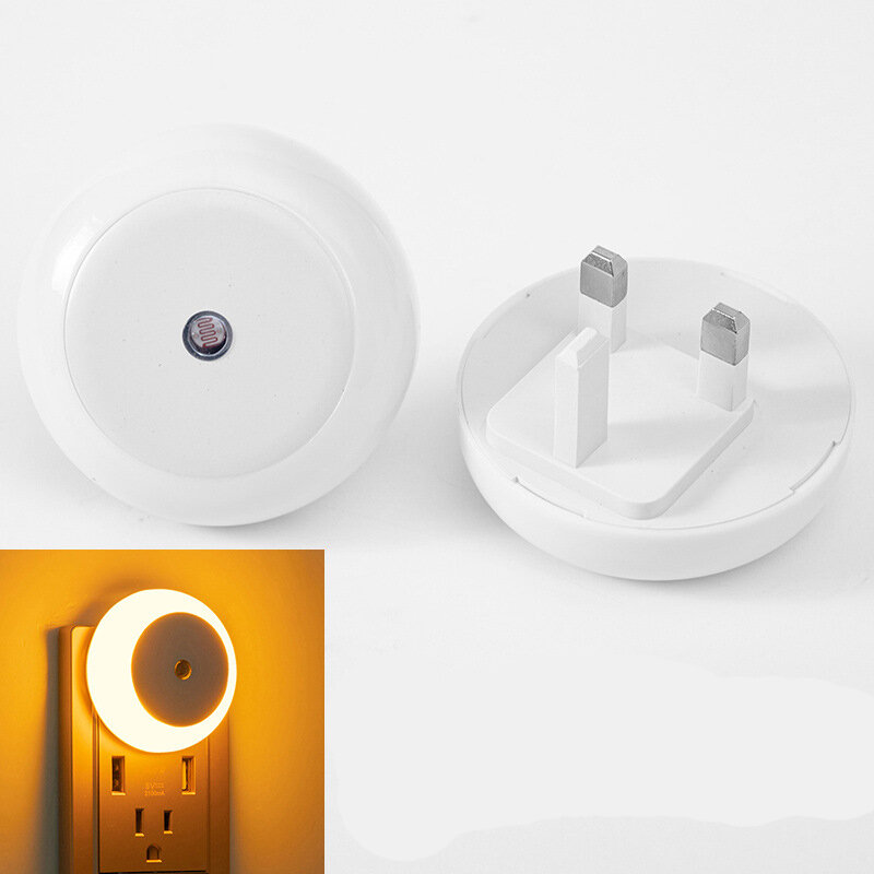 Sensore di movimento automatico luce notturna a LED lampada da comodino Plug-in corridoio interno camera da letto soggiorno scala rossa/blu/bianca/illuminazione calda