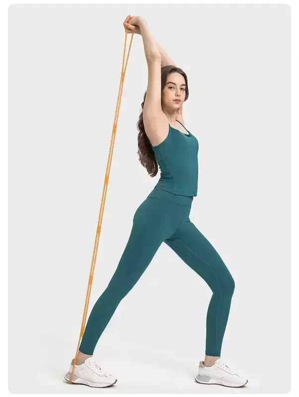 Lemon-Chaleco de Yoga con espalda cruzada para mujer, soporte ligero con almohadilla para el pecho, empalme, Halter hueco, chaleco de Fitness, camiseta sin mangas deportiva de moda