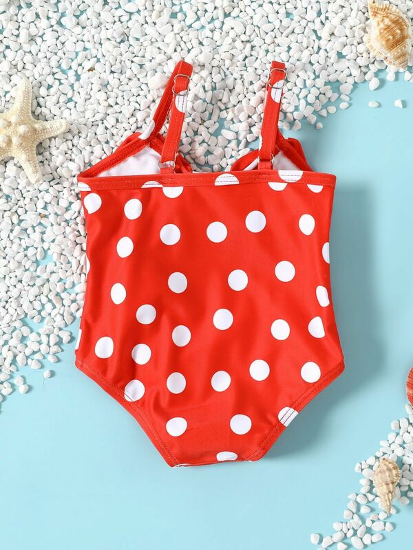 NEW 3-24M Toddler Baby Girls Swimwear Cute Summer Infant Baby Dots Swimsuit Newborn Baby One Piece Bathing Suit Beachwear