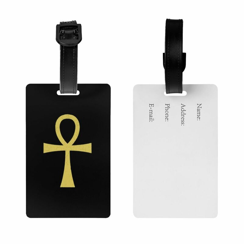 Ancient Egyptian Symbol Ankh Key Of Live Luggage Tags for Suitcases Fashion Baggage Tags Privacy Cover Name ID Card