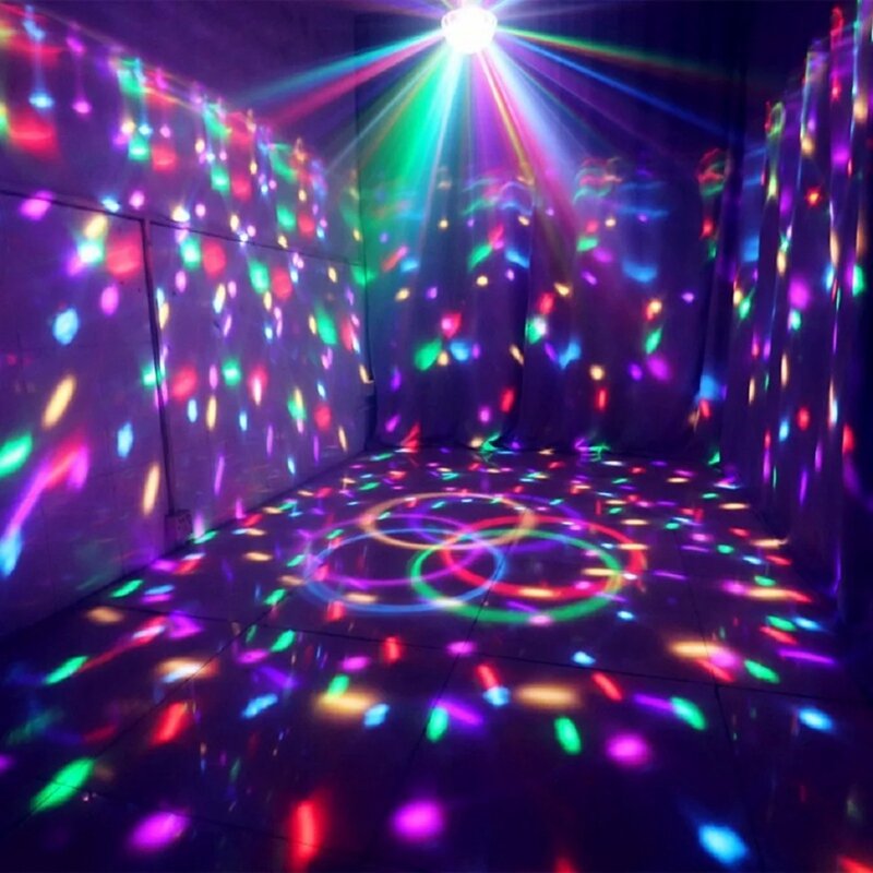 Luces LED UV para fiesta de discoteca, efecto estroboscópico de frecuencia de sonido, escenario, boda, Navidad, Festival
