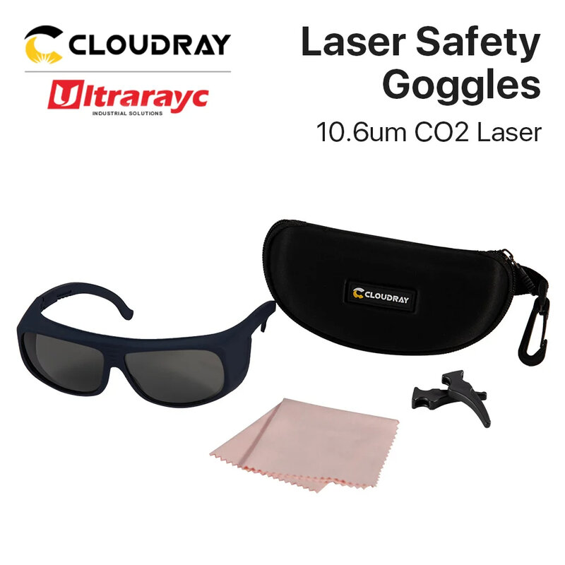 Ultrarayc-Lunettes de sécurité laser 10600nm, grande taille, type D, lunettes de protection, bouclier pour machine à graver au CO2