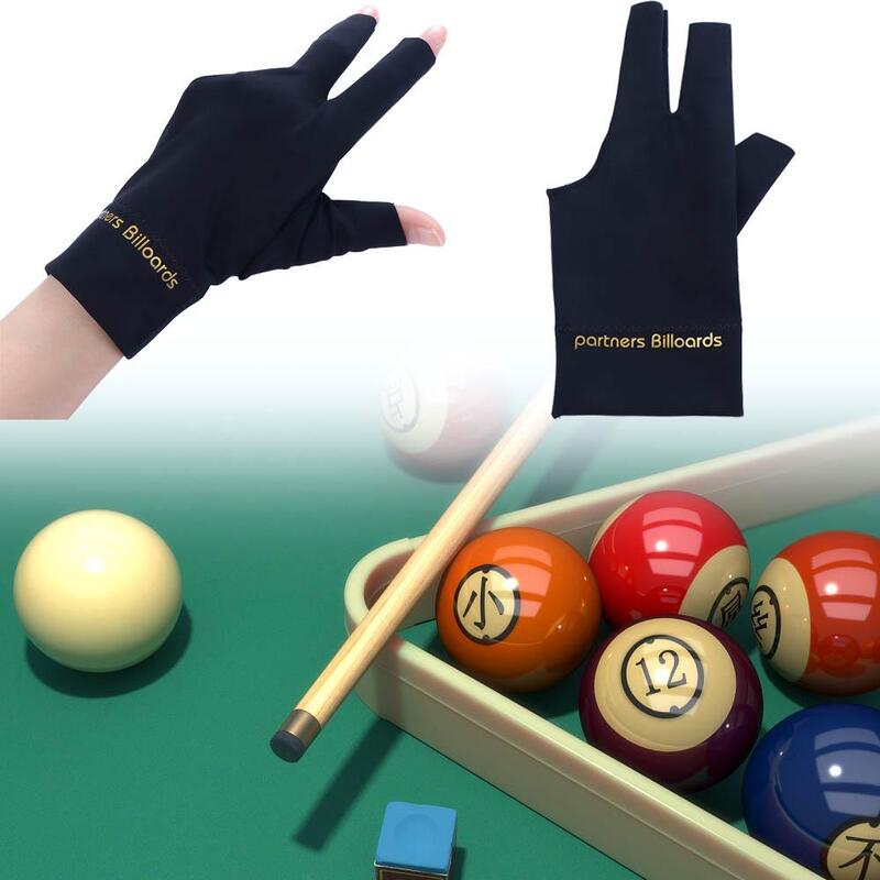 ถุงมือนิ้วมือซ้ายอุปกรณ์บิลเลียด, ถุงมือคิวบิลเลียดถุงมือแยกนิ้วถุงมือสามนิ้วถุงมือบิลเลียด