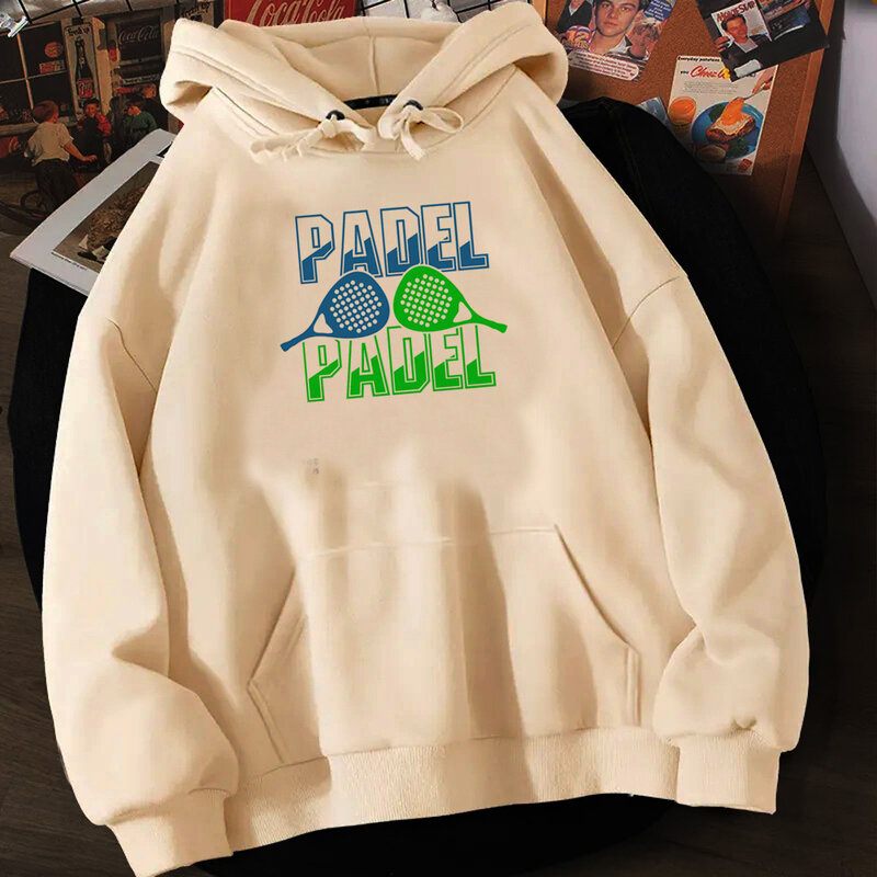 Padel hoodies women Korean style streetwear Pullover Hooded Shirt female 90s clothing