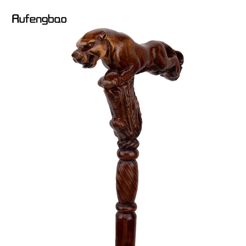 木製の湾曲したウォーキングスティック,木製のヒョウの脚,ハロウィーンのパーティー,装飾的な杖,93cm