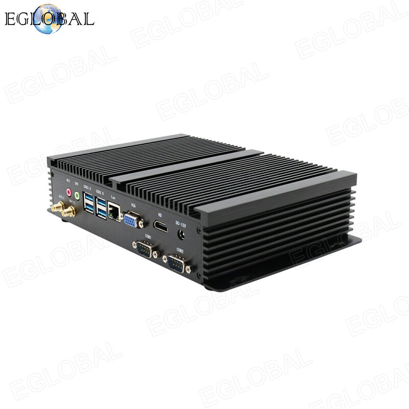 EGLOBAL 인텔 12 세대 산업용 미니 PC i7-1255U i5-1235U, 64G RAM, 2TB SSD, 데스크탑 컴퓨터, 윈도우 11 RJ45 LAN COM HDMI Minipc