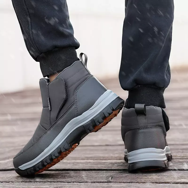 Men's Boots Non-Slip Outdoor Winter Boots Waterproof Men's Ankle Boots Winter Sneakers