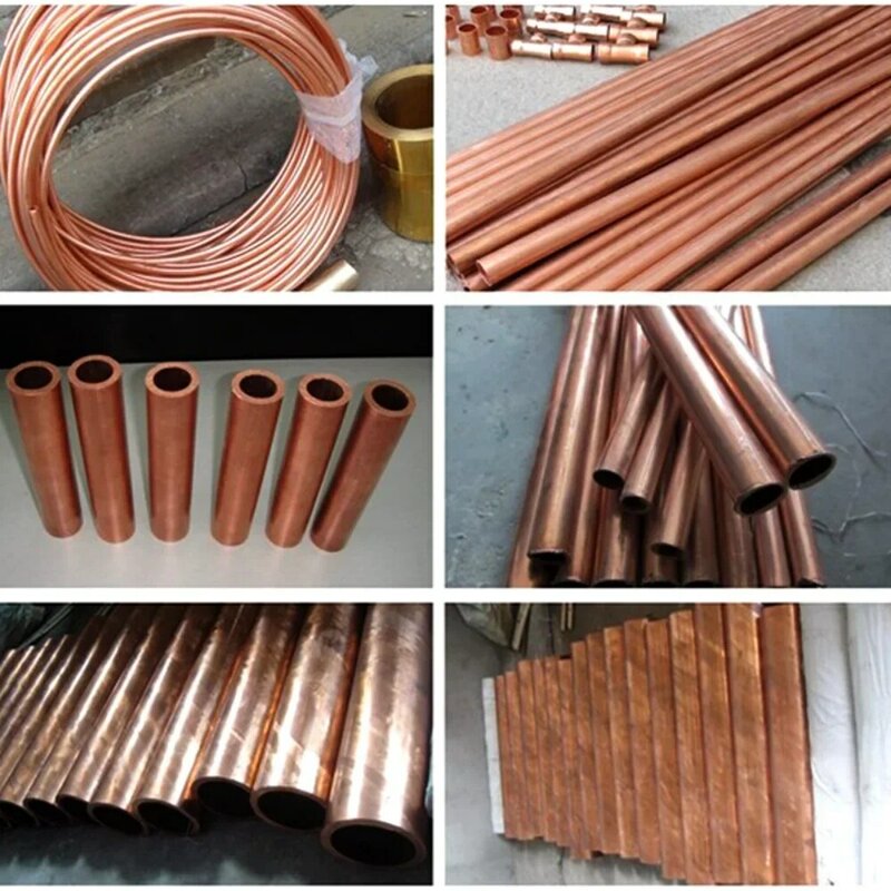 Relação personalizada para o tubo de cobre vermelho, folha, comprimento 1-2000mm