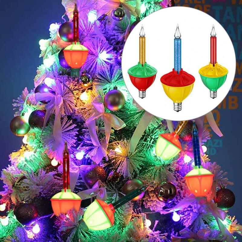 Luci di candela di natale Ip65 luci di bolla di natale impermeabili per decorazioni natalizie per interni luci a sospensione a risparmio energetico