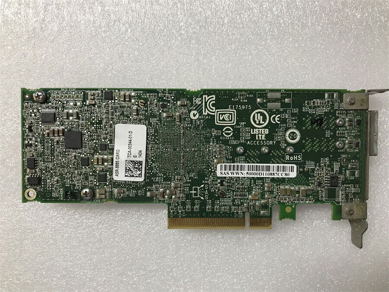 ASR-8885 8885 16-Port PCIe 12Gb Pengendali Adaptor SAS Kartu Raid + Baterai