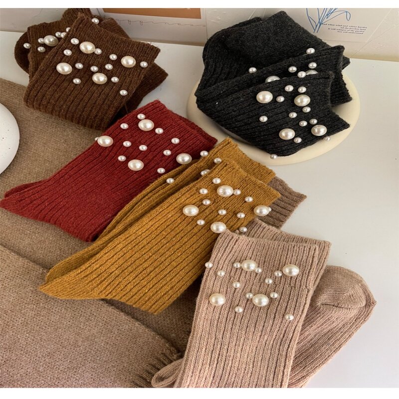 Warm Winter Thicken Warm Socks Sweat-absorbing and Breathable Soft and Skin Friendly Rabbit Hair Thermal Crew Socks