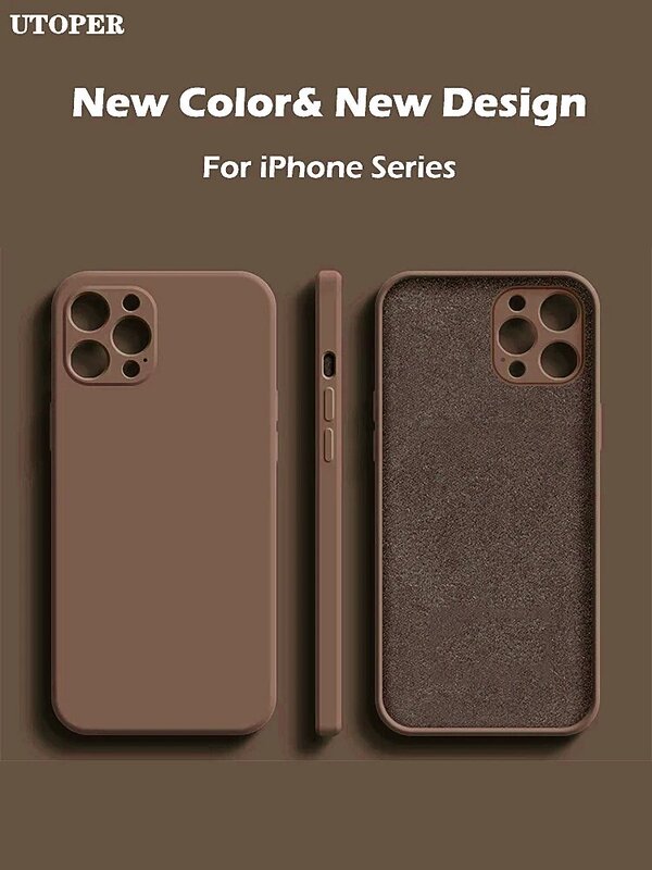 2022 Square Liquid Silicone Case For iPhone 11 12 13 Pro Max Mini X XR XS MAX 7 8 PLUS SE 2020 Cover Full Protector funda 14