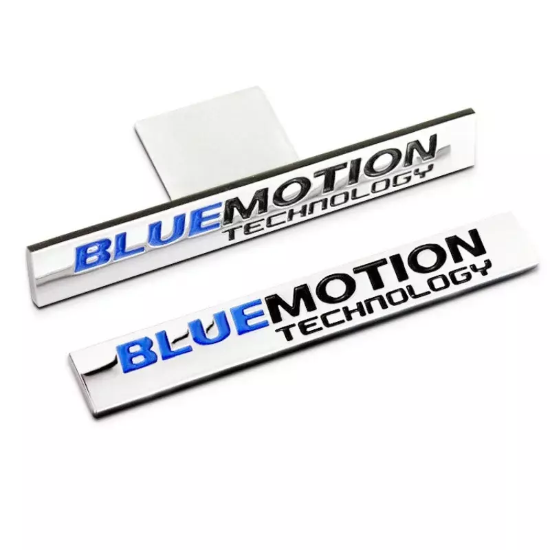 Insignia de Metal 3D para parrilla de maletero de coche, pegatinas de emblema Bluemotion para VW Passat B8 Polo Golf 6 7, logotipo Bluemotion Volkswagen, accesorios
