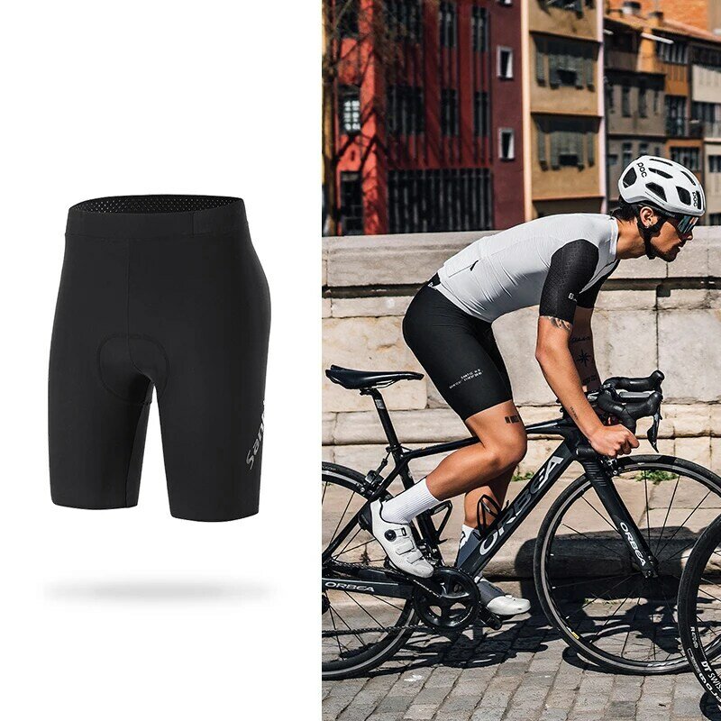 Shorts de ciclismo Santic masculino, shorts de bicicleta secagem rápida, MTB respirável à prova de choque, anti-suor, verão, M3C05164H