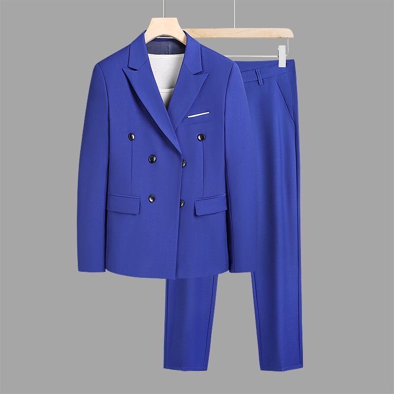 XX505Dress bankiet gospodarz wysokiej jakości zamszowy garnitur w stylu brytyjskim garnitur slim fit