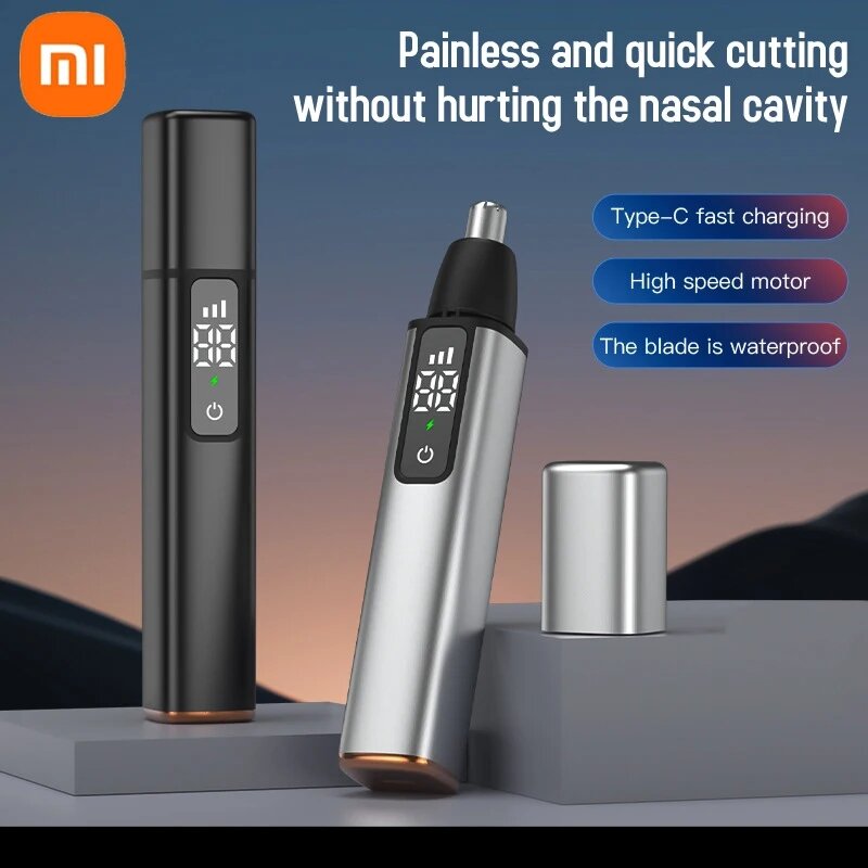 XIAOMI New Smart Electric Nose Hair Trimmer 3 Gear High Speed Motor Portable Shaver Nose Hair Clipper Trimmer For Men and Women