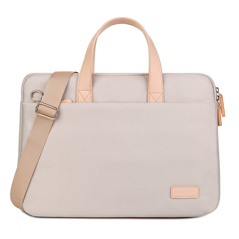 Lightweight Laptop Bag Portable Women Business Shoulder Messenger Bag Waterproof Storage Bag Briefcases 14/15 Inch Handbag