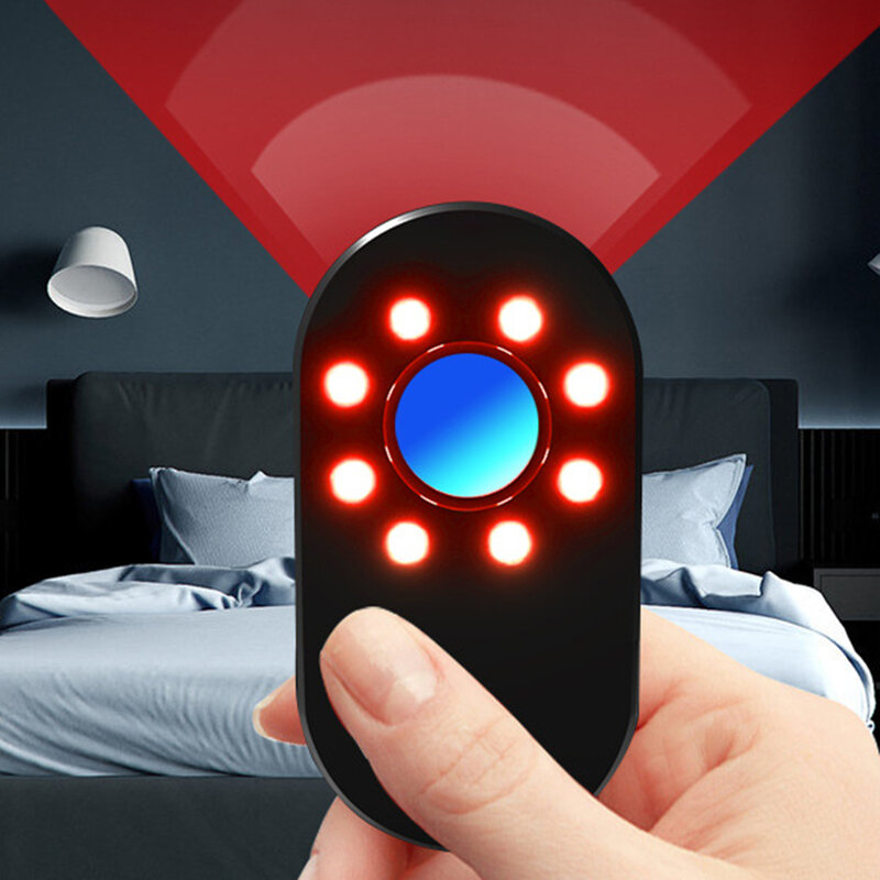 Detektor kamera dapat diisi ulang USB multifungsi, pemindai keamanan portabel genggam nirkabel ABS untuk Hotel presisi tinggi anti-kaleng
