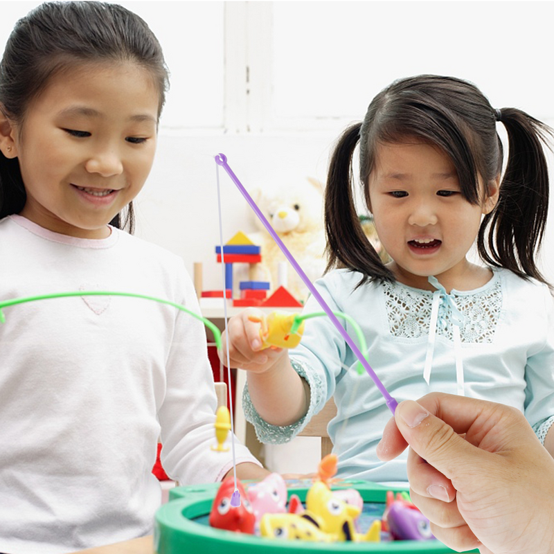 20 Stuks Eend Kids Speelset Vissen Spelletjes Palen Speelgoed Accessoires Hengels Joystick Plastic Kind