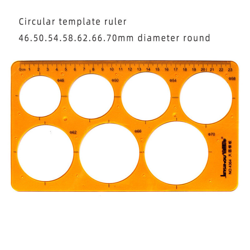 テンプレート測定定規円形楕円形定規耐久性のあるk樹脂描画デザイン家具アーキテクトテンプレート製図定規