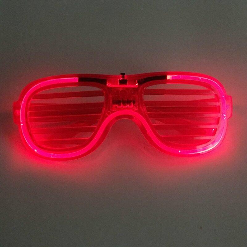 Kacamata pesta mode 2024 kacamata LED menyala dalam gelap perlengkapan pesta Neon hadiah pesta untuk anak-anak dewasa