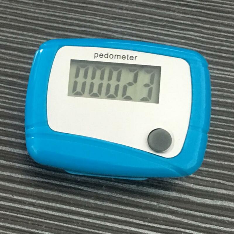 Mini podómetro Digital LCD para deportes, contador de pasos para caminar, correr, contador de pasos, tipo de Clip, conteo de distancia, calorías