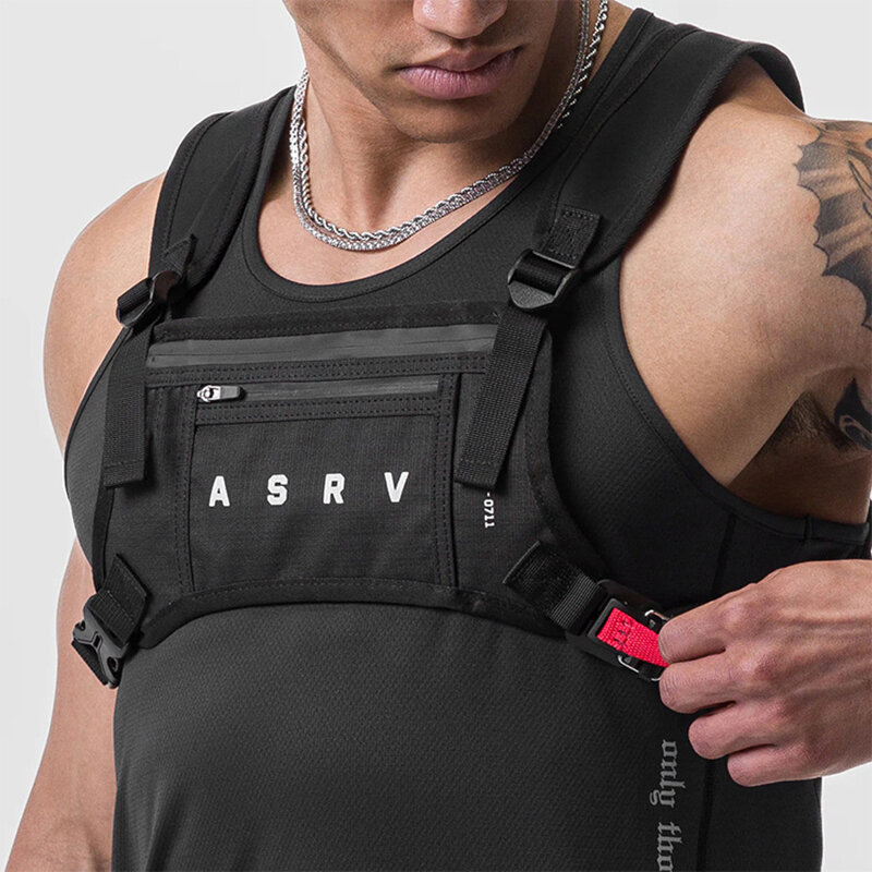 Waterproof Design Men's Chest Rig Bags 2023 New Fashion Unisex Chest Bag Multi-function Tactical Vest Backpacks Waist Packs Male
