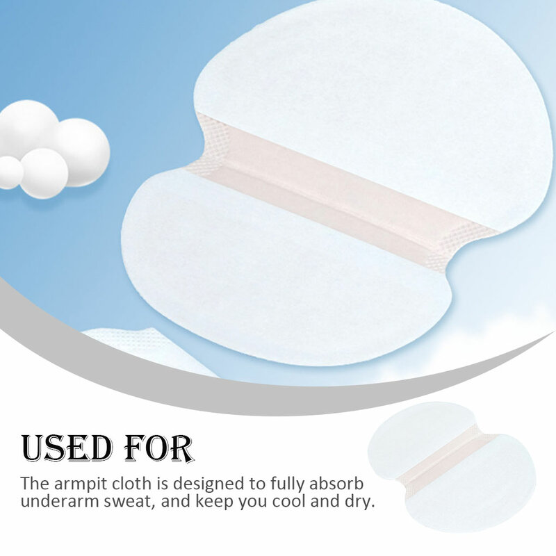 Almohadilla de transpiración absorbente de sudor, almohadillas desodorantes para el cuidado de las axilas, 10/30/50/100/200 piezas