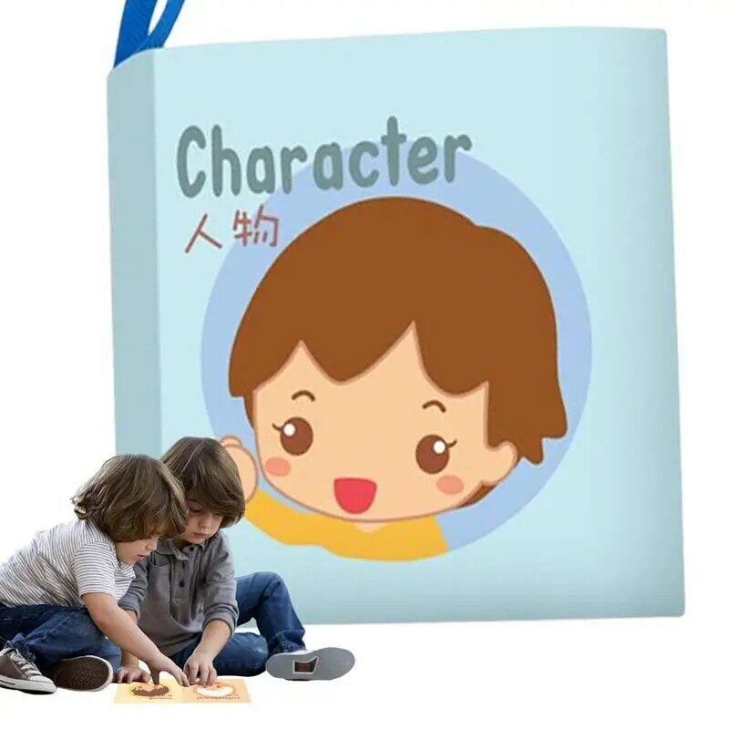 Livro sensorial de pano macio para bebês, Livro interativo para banho, Brinquedos educativos iniciais, Touch Feel