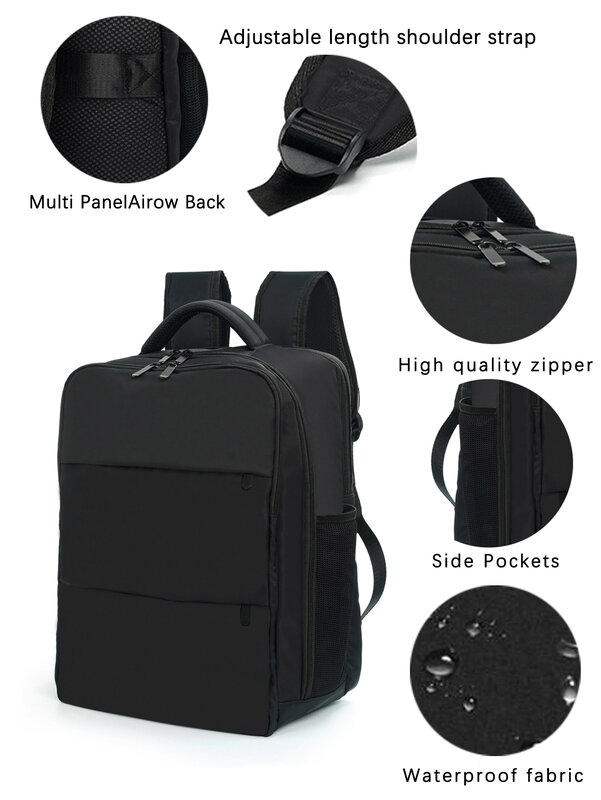 16 Zoll Unisex große Kapazität Geschäfts reisen leichter wasserdichter, langlebiger Laptop-Rucksack Multifunktion rucksack