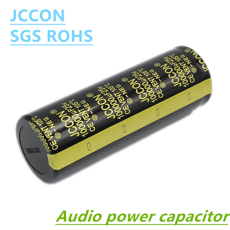 JCCON-Capacitores eletrolíticos de buzina, 25V, 47000UF, 22000UF, 10000UF, amplificador hi-fi de áudio, alta frequência, baixo ESR, 1pc