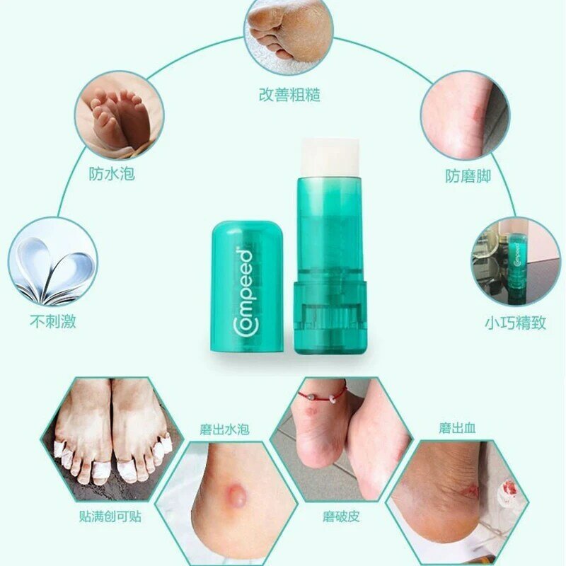 Anti-wear crema per i piedi balsamo Stick Anti Blaren protezione per i piedi cura del tallone rimozione invisibile pelle morta rivivi cura del dolore pelle 8ml