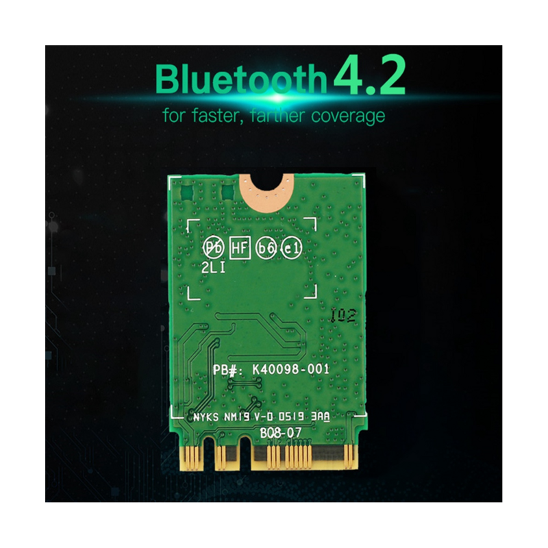 8260 8260NGW karta WiFi + 2xantena 2.4G/5Ghz 867M Bluetooth 4.2 NGFF M.2 moduł karta bezprzewodowa WiFi dla 8260 AC