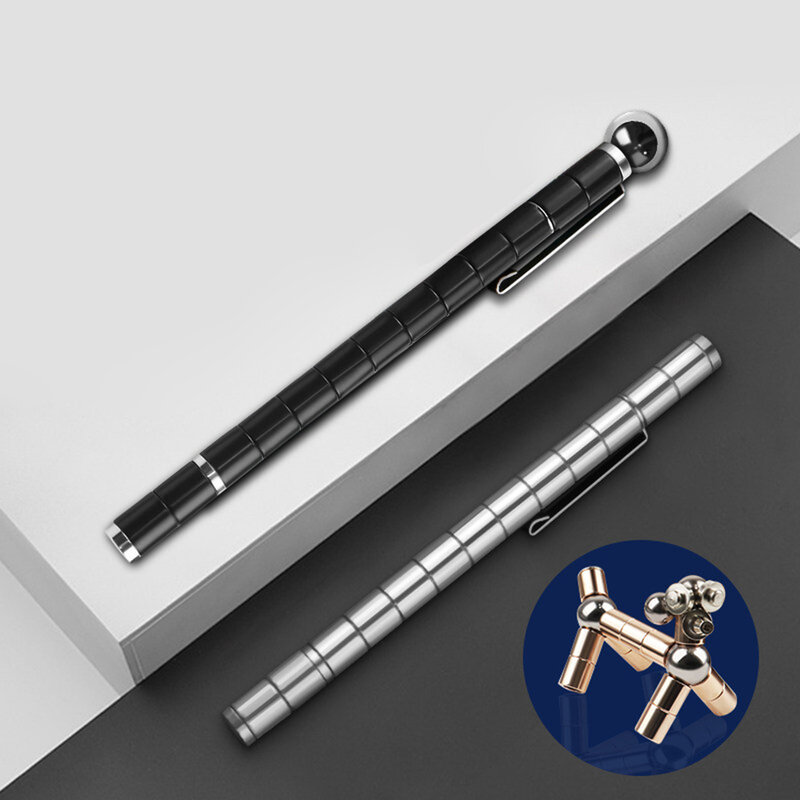 Creatieve Metalen Magnetische Pen Decompressie Speelgoed Gel Pen Multifunctionele Fidget Touch Pen School Kantoor Schrijven Geschenken Briefpapier